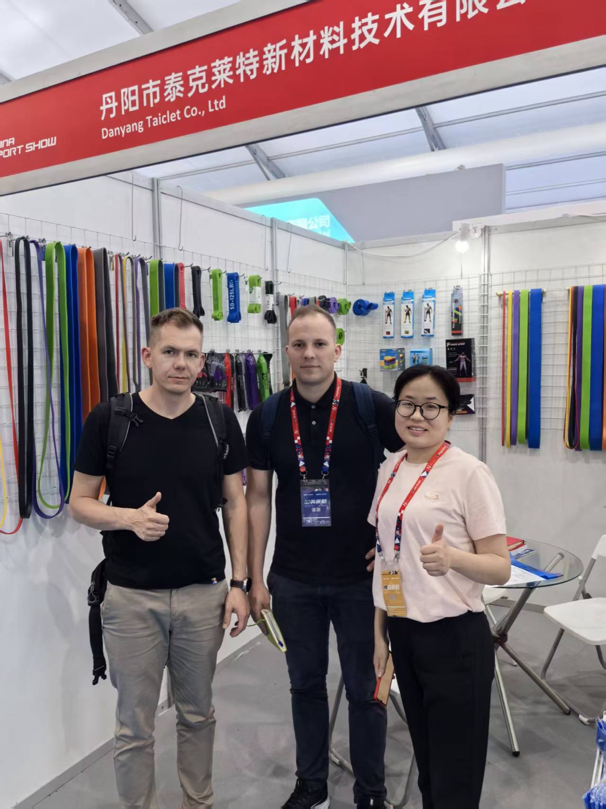 TAICLET team meeting with international buyers at trade exhibition