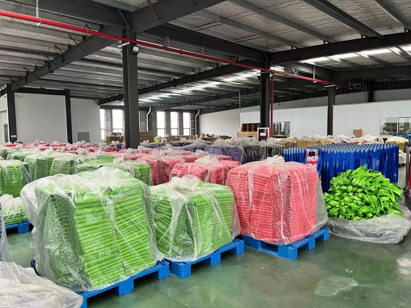 TPE pellet inventory — self-produced raw material